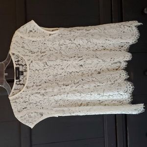 Karen Kane Ivory Lace Top